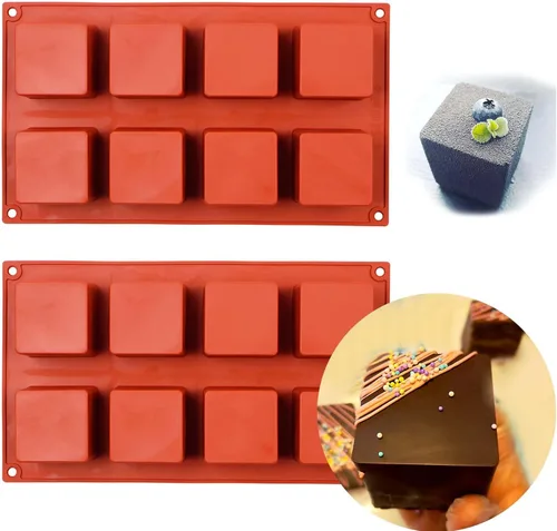 Miniatura 19 de Moldes grandes de silicona para chocolate, 6 cavidades redondas, moldes de vidrio para chupitos de hielo, galletas, dulces, postres, pudín y postre