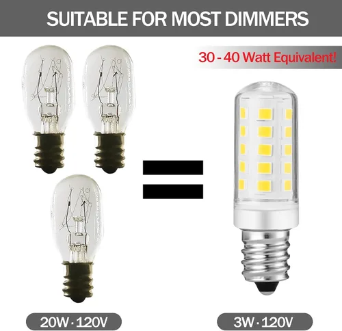 Miniatura 3 de Espejo de aumento iluminado de doble cara, bombilla de repuesto para espejo de maquillaje o aumento iluminado de doble cara, blanco cálido 3K