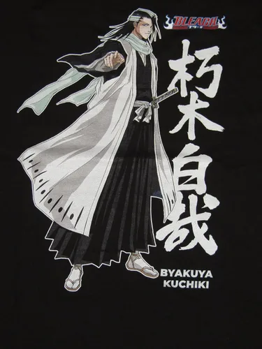 Miniatura 2 de Bioworld Bleach Byakuya Kuchiki Camiseta negra para hombre