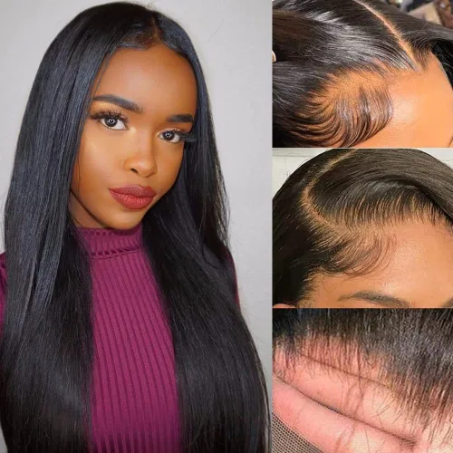 Miniatura 10 de Pelucas de cabello humano con encaje frontal HD de 13 x 6 pulgadas, densidad 200, pelucas de cabello humano ondulado con encaje frontal