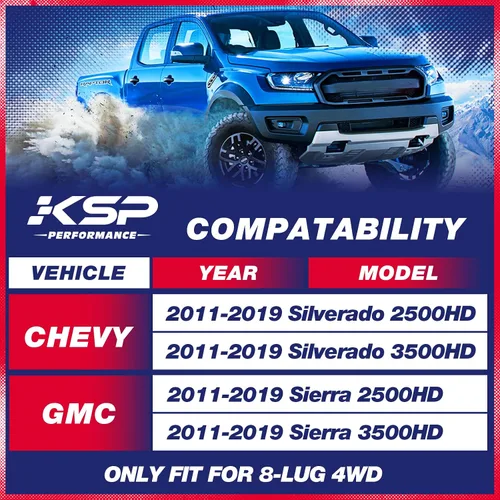 Miniatura 2 de KSP - Llave de torsión de 1-3 pulgadas para Silverado Sierra 2500HD 3500HD 2011-2019, llave de barra de torsión forjada ajustable compatible