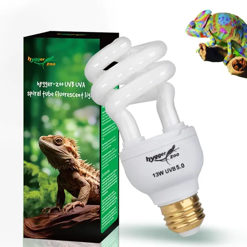 Bombilla UVB para reptiles, 5.0 13 W UVB para reptiles, Hygger zoo UVA UVB para reptiles, bombilla UVB para reptiles reptiles, luz UVB para cangrejo