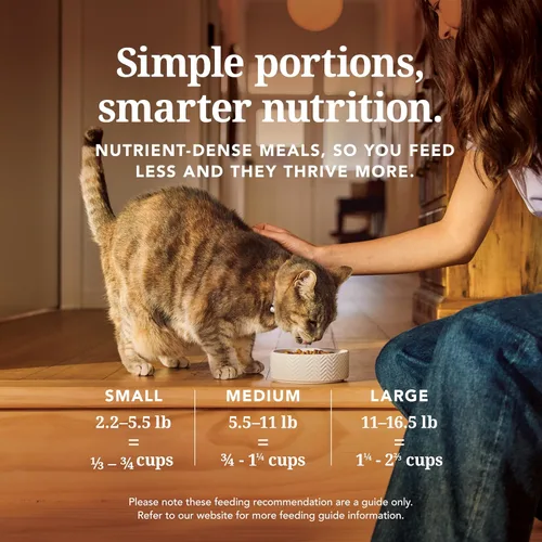 Miniatura 7 de Alimento para gatos seco de alta proteína de Feline Natural, dieta liofilizada con 98% carne, órganos y mariscos, sin guisantes, granos o aditivos