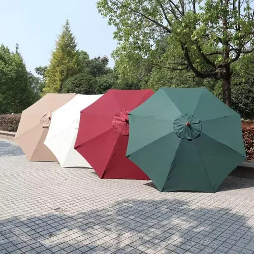 Miniatura 6 de Cubierta de repuesto para sombrilla de patio al aire libre, 6 varillas / 8 varillas de 6.5 pies/9 pies/10 pies, toldo de repuesto para sombrilla