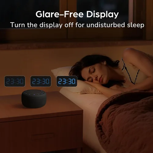 Miniatura 10 de BUFFBEE Reloj despertador con altavoz Bluetooth con radio FM, sonido de alta fidelidad, atenuador de rango completo, radio despertador enchufado