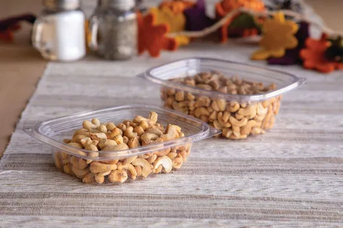 Miniatura 9 de ECO PRODUCTS Contenedores de delicatessen compostables de 8oz transparentes rectangulares con tapas, paquete de 100, para preparación de comidas
