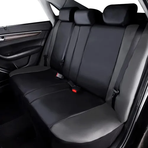 Miniatura 8 de Flying Banner Fundas para Asientos de Coche Impermeables de Cuero Sintético con Fibra de Carbono para Asientos Delanteros y Traseros