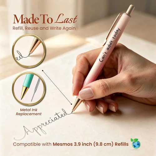Miniatura 4 de MESMOS Paquete de 3 bolígrafos divertidos para adultos, regalos divertidos para compañeros de trabajo, bolígrafos divertidos para adultos