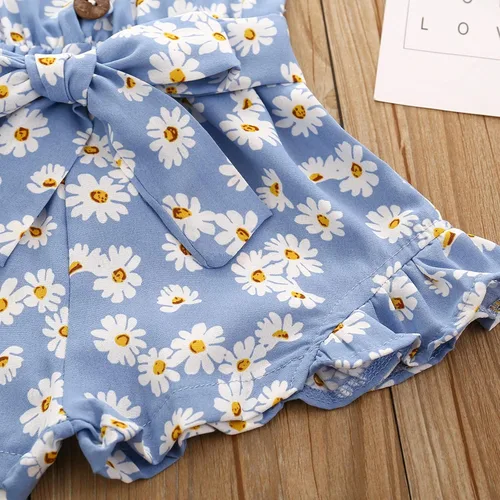 Miniatura 7 de Ropa de niña pequeña de verano lindo halter mameluco de 6 meses a 5 años