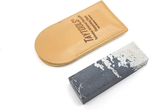 Genuina suave (mediana) Arkansas Novaculite cuchillo afilador piedra 3 "x 1" x 1/2" en bolsa de cuero de imitación (suave (mediano) - P/N 30079