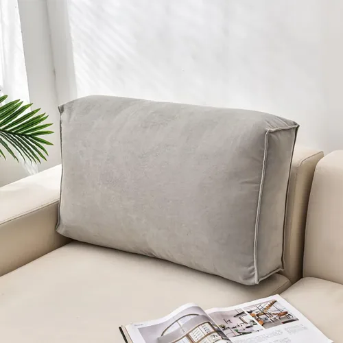 Miniatura 11 de Almohadas de cabecero, almohada de lectura gris, almohada para cabecero, respaldo de cama, cojín de espalda, cojín de posicionamiento de cintura