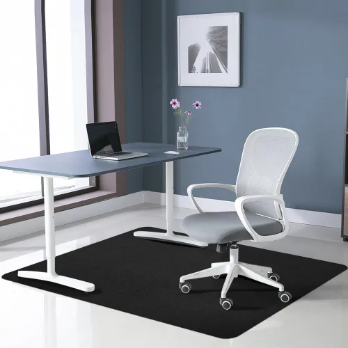 Tapete para silla de oficina para suelo de madera dura y azulejos, tapete antideslizante para silla de escritorio de 55 x 35 pulgadas, tapete de