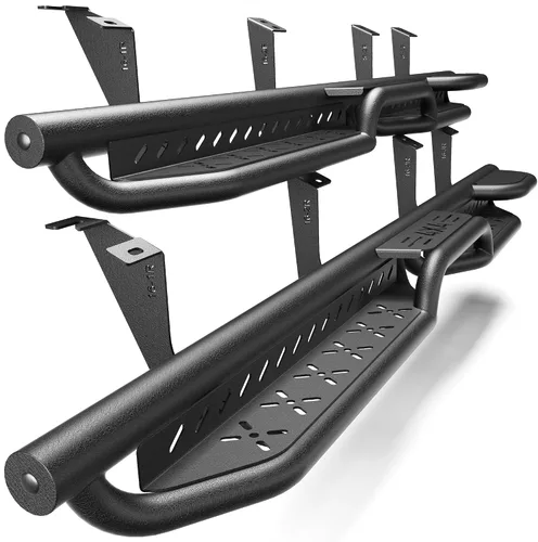 Miniatura 30 de Estribos para Wrangler JK 2007-2018, pasos de trabajo de acero resistente Heavy-Duty Work Steps, 550-LB Capacity, Easy Cab & Bed Access, Jobsite
