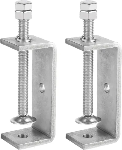 Miniatura 8 de Paquete de 6 abrazaderas pequeñas en C de acero inoxidable 304 de 1 pulgada Mini abrazaderas en C resistentes para carpintería y montaje