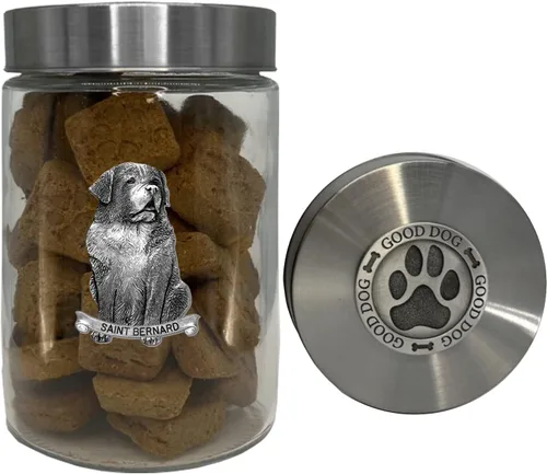Miniatura 8 de Heritage Pewter Basset Hound Good Dog Treat Jar – Tarro de golosinas de 34 onzas con tapa hermética a rosca Regalo para propietarios de Basset