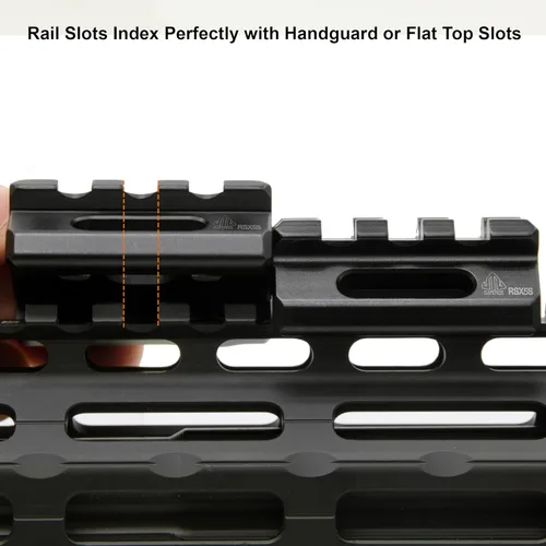 Miniatura 9 de Leapers MT-RSX5S Inc., UTG Super Slim Picatinny Riser Mount, 1/2" de altura, 3 ranuras, negro