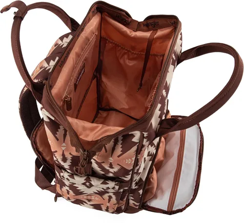 Miniatura 3 de Wrangler - Mochila Azteca Organizada, Mochila de Día, Bolsa de Viaje para Bebé con Correa para Silla de Paseo y Bolsillos Laterales para Botellas