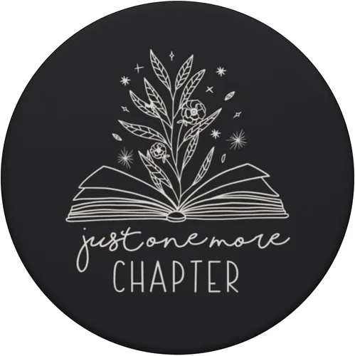 Miniatura 3 de Just One More Chapter Floral Book Lover Diseño de Lectura PopSockets Estándar PopGrip