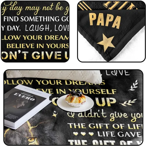 Miniatura 4 de Regalos para hijo, regalos de mamá, hijo, cumpleaños, día del padre, graduación, manta suave de 60 x 50 pulgadas
