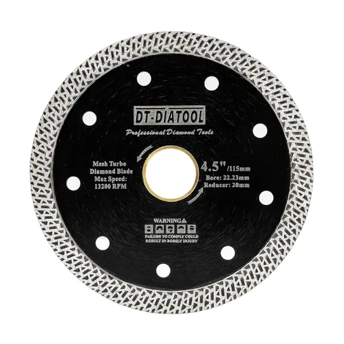 Miniatura 10 de DT-DIATOOL Hoja de granito de diamante de 4 pulgadas para azulejos de porcelana de mármol, disco de corte de diamante de cerámica con segmentos