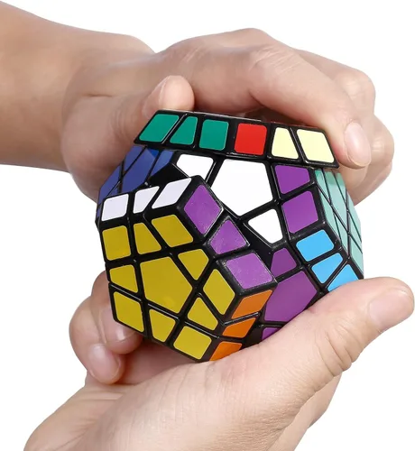 Miniatura 4 de Dreampark Cubo de velocidad Megaminx 3x3, juguete de rompecabezas, negro