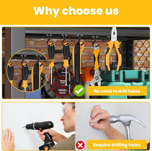 Miniatura 6 de DIYMAG - Ganchos magnéticos extrafuertes, imanes resistentes de tierras raras con gancho para colgar, para cabañas, parrillas, refrigerador, crucero