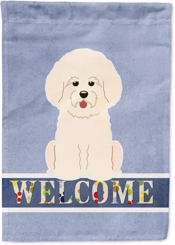 Miniatura 160 de Caroline's Treasures BB5622GF Airedale - Bandera de bienvenida para jardín, bandera decorativa para patio, exteriores, patio, parterres