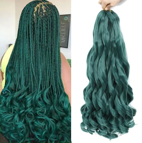 Miniatura 49 de WIPPORYA Cabello Rizado Francés para Trenzar de 24 Pulgadas, 6 Paquetes de Cabello Ondulado Suelto Elástico para Crochet Pre-Estirado 3.53
