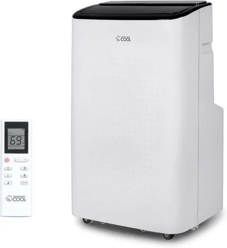 COMMERCIAL COOL Aire acondicionado portátil de 12,000 BTU unidad de aire acondicionado con deshumidificador y ventilador, unidad de aire