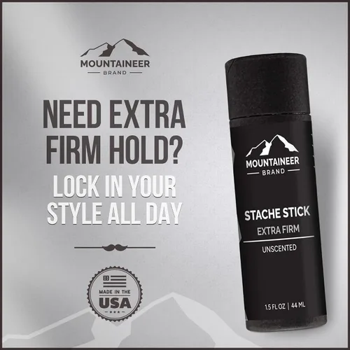 Miniatura 5 de Mountaineer Brand Stache Stick Aroma de Apalachia Hecho con ingredientes naturales West Virginia Firme y duradero Cera de bigote
