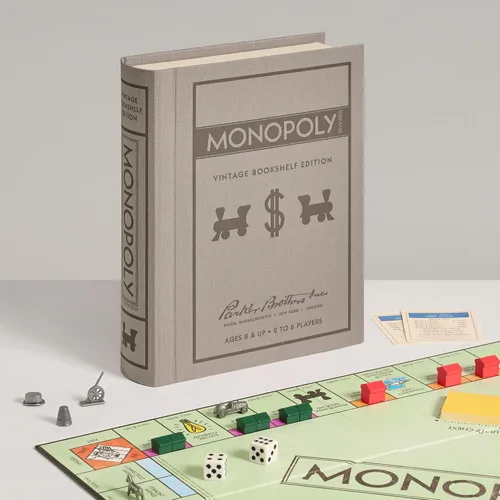 Miniatura 6 de Juego de mesa monopolio edición vintage de Libro de lino (versión E.U.)