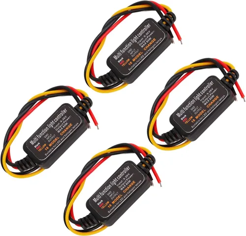 Miniatura 9 de Acouto Controlador estroboscópico de luz de freno, módulo de intermitente automático para coche, 4 unidades DC9‑26V, controlador estroboscópico LED