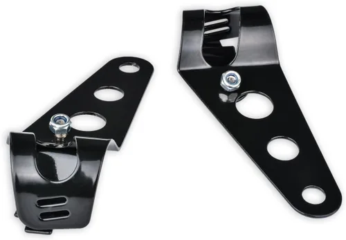 Miniatura 5 de KATUR Soportes universales de montaje para faros delanteros de 1.220 in a 1.535 in, horquilla para oído compatible con Chopper Cafe Racer Negro