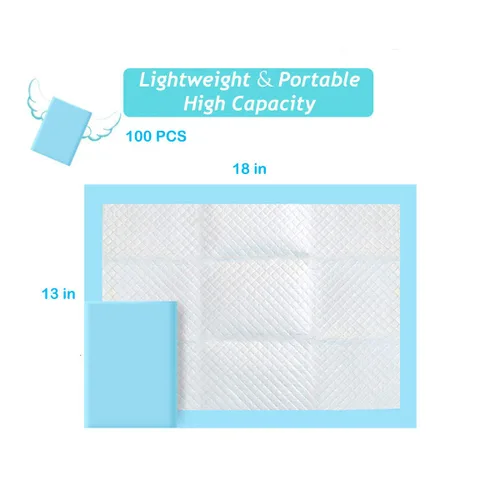 Miniatura 5 de Almohadilla desechable para bebé, 100 unidades, cambiador de incontinencia, pañales para recién nacidos, suaves, transpirables, impermeables, a