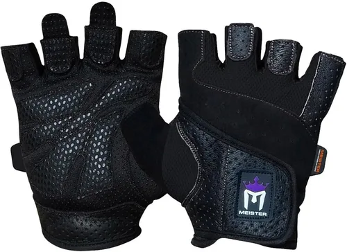 Miniatura 5 de Meister Guantes de levantamiento de pesas Fit Grip para mujer con piel Amara lavable