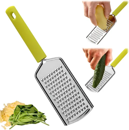 Rallador de acero inoxidable; rallador de jengibre; rallador de especias; rallador de frutas; rallador de verduras; zanahoria, ajo, cebolla, nuez