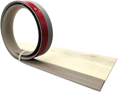 Miniatura 8 de KADEUX Tira de PVC para alfombras y bordes de piso, tira autoadhesiva de transición de umbral de tira divisora de piso, altura < 0.197 in