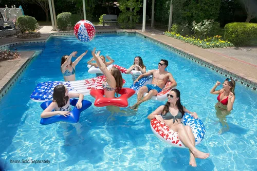 Miniatura 4 de Poolmaster American Stars - Flotadores inflables para piscina para niños y adultos