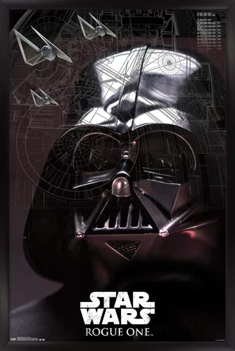 Miniatura 7 de Trends International Star Wars: Rogue One - Póster de pared de Lord Sith, 14.725 x 22.375 pulgadas, versión enmarcada de madera de granero