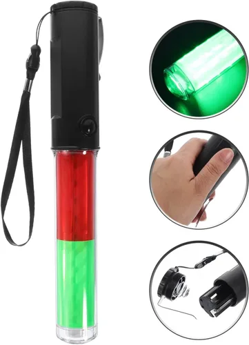 Miniatura 8 de iplusmile Tráfico de 10.23 pulgadas reutilizable resplandor con luces LED rojas y verdes y gancho para colgar para el control de estacionamiento