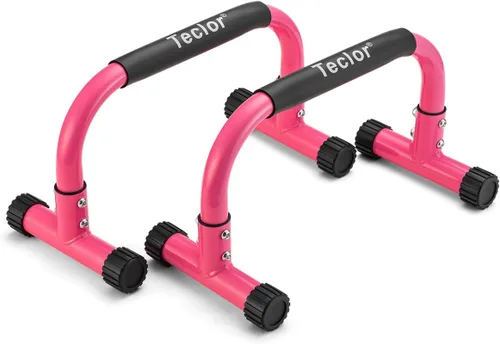 Teclor Barra de flexión, barras paralelas para L-sit & Dip, soporte de barras paralelas que no se tambalean para paradas de manos, plancha completa,