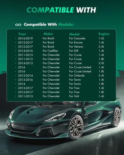 Miniatura 4 de SCITOO D1468 Kits de pastillas de freno semi-metálicas traseras Compatibles con Buick Cascada/Encore/Verano, para Chevrolet Cruze/Cruze