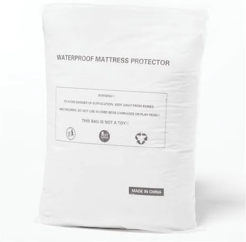 Miniatura 9 de Protector de colchón 100% impermeable, tamaño individual, sábana bajera acolchada, funda de colchón de relleno de algodón suave lavable con bolsillo