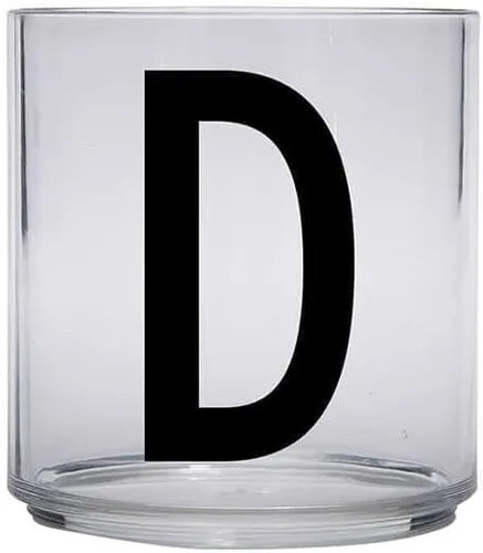Design Letters Tritan - Vajilla para niños A-Z de 6 onzas | Vidrio para niños diseñado en Dinamarca para la alimentación del bebé | Taza para niños
