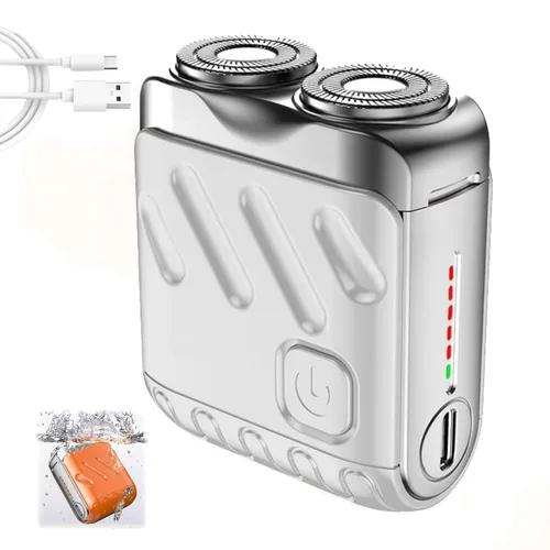 Miniatura 9 de Afeitadora eléctrica de equipaje, mini afeitadora eléctrica, maquinilla de afeitar eléctrica portátil para hombres, afeitado húmedo y seco
