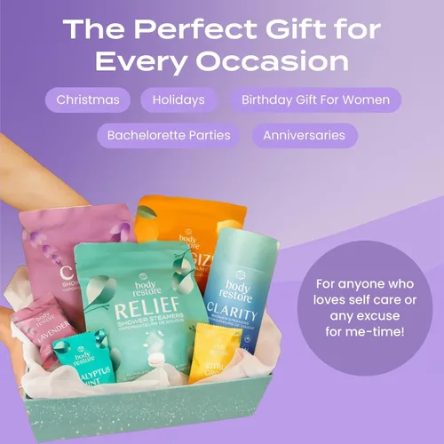 Miniatura 6 de Body Restore Shower Steamers - Paquete de 15 unidades de aromaterapia, regalo del día del padre para papá, regalos de spa de lujo para hombres