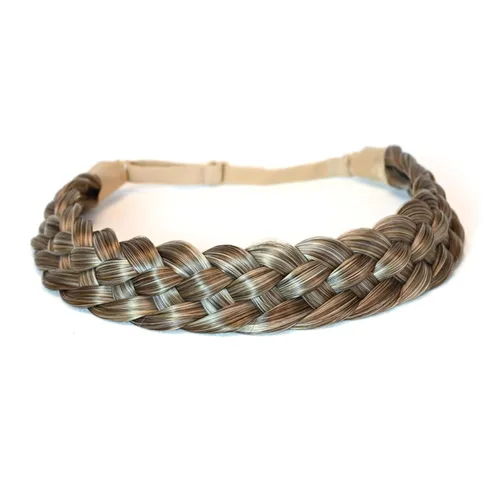 Miniatura 14 de Diadema de pelo sintético de 5 hebras trenzadas, clásicas, gruesas, anchas, trenzadas, elásticas, multicolor, accesorios de belleza para el cabello