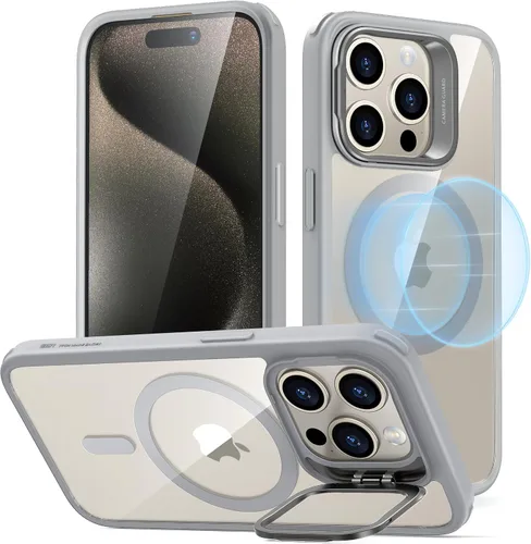 Miniatura 31 de ESR Funda para iPhone 14 Pro Max, Compatible con MagSafe, Funda Transparente para Teléfono con Soporte Stash Integrado para iPhone 14 Pro Max