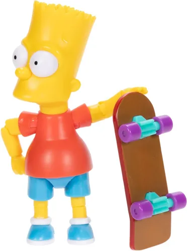 Miniatura 8 de JAKKS Pacific Disney - Figuras de acción de Los Simpson, paquete de 4 figuras coleccionables de 5 pulgadas de Wave 1, Homer, Bart, Groundskeeper