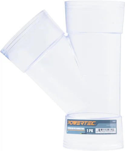 Miniatura 9 de POWERTEC Tubo de PVC transparente de 4 x 36 pulgadas de largo, 4 tubos de plástico rígido, tubo redondo compatible con accesorios de recolección